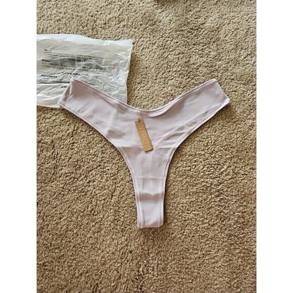 SKIMS Cotton Jersey Dipped Thong in IRIS MICA Size 3X NEW $18 - Picture 1 of 4